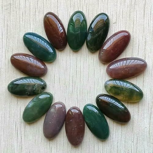 Fashion Mix naturstein oval cabochon perlen diy Schmuck zubehör, der 15x30mm Großhandel 20 teile/los-indien achat von HDJSDB