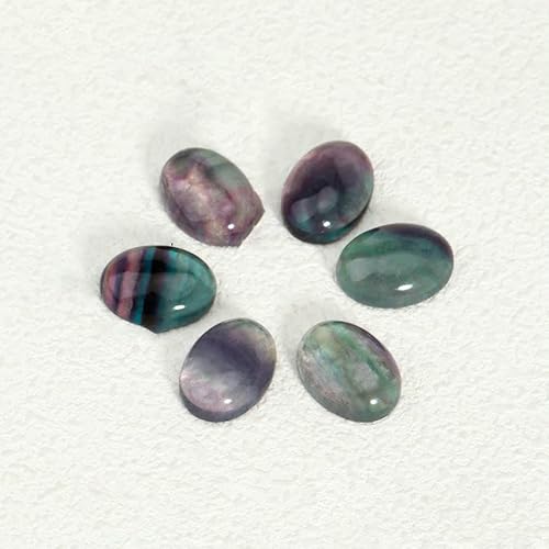 Fluorit, oval, natürlicher Edelstein, flacher Cabochon, Kristallperlen, flache Rückseite, 18 x 25 mm, 30 x 40 mm, für DIY-Schmuckherstellung, H360, 15 x 20 mm, 1 Stück Fluorit, oval, natürlicher Edelstein, flacher Cabochon, Kristallperlen, flache Rückseite, 18 x 25 mm, 30 x 40 mm, für DIY-Schmuckherstellung, H360, 15 x 20 mm, 1 Stück von HDJSDB