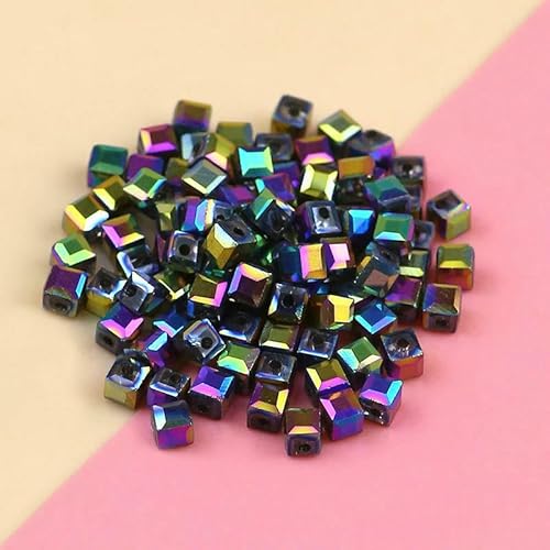 Galvanisierte österreichische quadratische Kristallperlen 3,0 mm/100 Stück facettierte Kristallperlen Schmuck DIY Armband Halskette Zubehör-Mehrfarbig Galvanisierte österreichische quadratische Kristallperlen 3,0 mm/100 Stück facettierte Kristallperlen Schmuck DIY Armband Halskette Zubehör-Mehrfarbig von HDJSDB