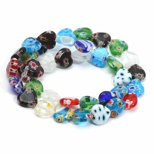 Gemischte Millefiori Lampwork-Perlen, glasierte Glasblumenperlen für die Herstellung von DIY-Schmuck, Halsketten, Armbändern, Ohrringen, Zubehör, Handarbeit- Gemischte Millefiori Lampwork-Perlen, glasierte Glasblumenperlen für die Herstellung von DIY-Schmuck, Halsketten, Armbändern, Ohrringen, Zubehör, Handarbeit- von HDJSDB