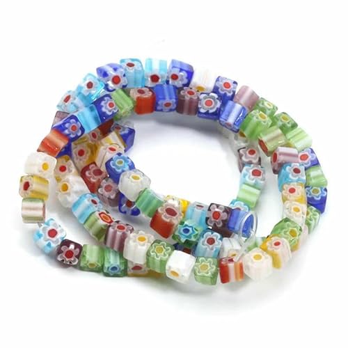 Gemischte Millefiori Lampwork-Perlen, glasierte Glasblumenperlen für die Herstellung von DIY-Schmuck, Halsketten, Armbändern, Ohrringen, Zubehör, Handarbeit- Gemischte Millefiori Lampwork-Perlen, glasierte Glasblumenperlen für die Herstellung von DIY-Schmuck, Halsketten, Armbändern, Ohrringen, Zubehör, Handarbeit- von HDJSDB