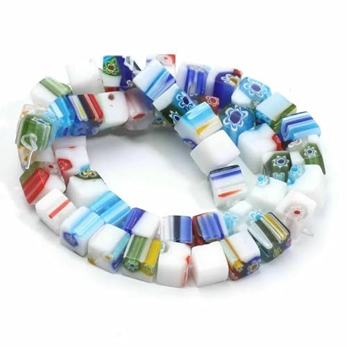 Gemischte Millefiori Lampwork-Perlen, glasierte Glasblumenperlen für die Herstellung von DIY-Schmuck, Halsketten, Armbändern, Ohrringen, Zubehör, Handarbeit- Gemischte Millefiori Lampwork-Perlen, glasierte Glasblumenperlen für die Herstellung von DIY-Schmuck, Halsketten, Armbändern, Ohrringen, Zubehör, Handarbeit- von HDJSDB