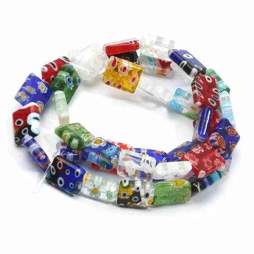 Gemischte Millefiori Lampwork-Perlen, glasierte Glasblumenperlen für die Herstellung von DIY-Schmuck, Halsketten, Armbändern, Ohrringen, Zubehör, Handarbeit- Gemischte Millefiori Lampwork-Perlen, glasierte Glasblumenperlen für die Herstellung von DIY-Schmuck, Halsketten, Armbändern, Ohrringen, Zubehör, Handarbeit- von HDJSDB