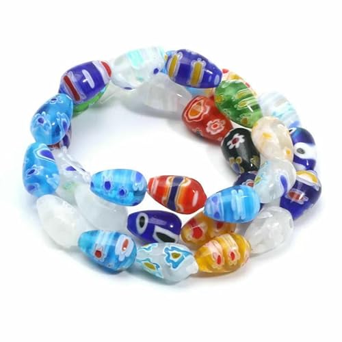 Gemischte Millefiori Lampwork-Perlen, glasierte Glasblumenperlen für die Herstellung von DIY-Schmuck, Halsketten, Armbändern, Ohrringen, Zubehör, Handarbeit- Gemischte Millefiori Lampwork-Perlen, glasierte Glasblumenperlen für die Herstellung von DIY-Schmuck, Halsketten, Armbändern, Ohrringen, Zubehör, Handarbeit- von HDJSDB