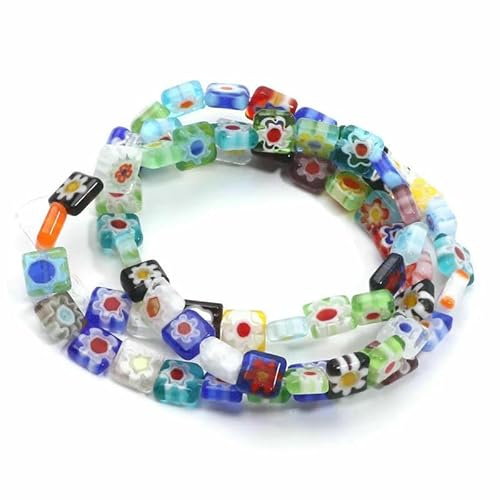 Gemischte Millefiori Lampwork-Perlen, glasierte Glasblumenperlen für die Herstellung von DIY-Schmuck, Halsketten, Armbändern, Ohrringen, Zubehör, Handarbeit- Gemischte Millefiori Lampwork-Perlen, glasierte Glasblumenperlen für die Herstellung von DIY-Schmuck, Halsketten, Armbändern, Ohrringen, Zubehör, Handarbeit- von HDJSDB