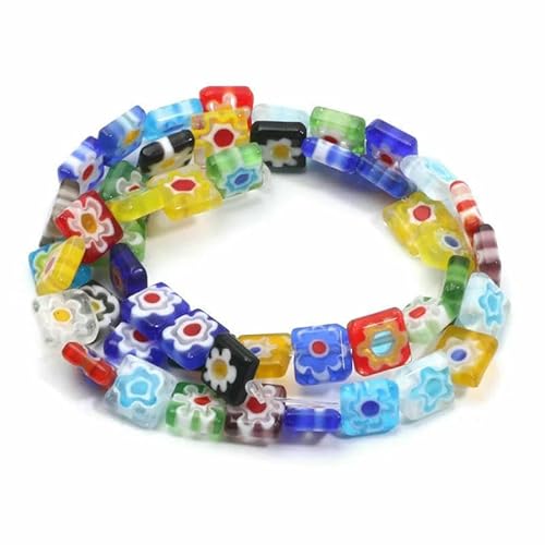 Gemischte Millefiori Lampwork-Perlen, glasierte Glasblumenperlen für die Herstellung von DIY-Schmuck, Halsketten, Armbändern, Ohrringen, Zubehör, Handarbeit- Gemischte Millefiori Lampwork-Perlen, glasierte Glasblumenperlen für die Herstellung von DIY-Schmuck, Halsketten, Armbändern, Ohrringen, Zubehör, Handarbeit- von HDJSDB