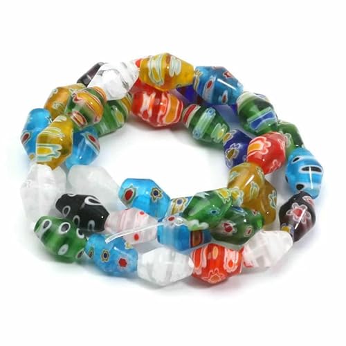 Gemischte Millefiori Lampwork-Perlen, glasierte Glasblumenperlen für die Herstellung von DIY-Schmuck, Halsketten, Armbändern, Ohrringen, Zubehör, Handarbeit- Gemischte Millefiori Lampwork-Perlen, glasierte Glasblumenperlen für die Herstellung von DIY-Schmuck, Halsketten, Armbändern, Ohrringen, Zubehör, Handarbeit- von HDJSDB