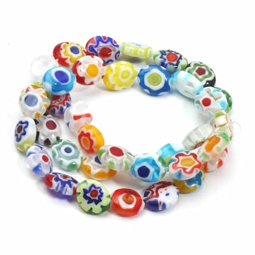Gemischte Millefiori Lampwork-Perlen, glasierte Glasblumenperlen für die Herstellung von DIY-Schmuck, Halsketten, Armbändern, Ohrringen, Zubehör, Handarbeit- Gemischte Millefiori Lampwork-Perlen, glasierte Glasblumenperlen für die Herstellung von DIY-Schmuck, Halsketten, Armbändern, Ohrringen, Zubehör, Handarbeit- von HDJSDB