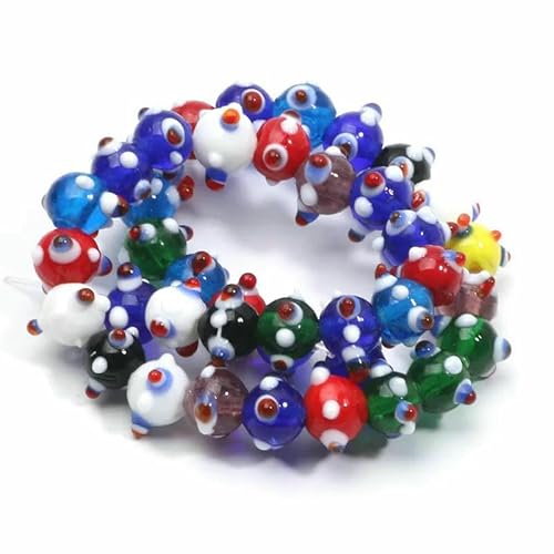 Gemischte Millefiori Lampwork-Perlen, glasierte Glasblumenperlen für die Herstellung von DIY-Schmuck, Halsketten, Armbändern, Ohrringen, Zubehör, Handarbeit- Gemischte Millefiori Lampwork-Perlen, glasierte Glasblumenperlen für die Herstellung von DIY-Schmuck, Halsketten, Armbändern, Ohrringen, Zubehör, Handarbeit- von HDJSDB