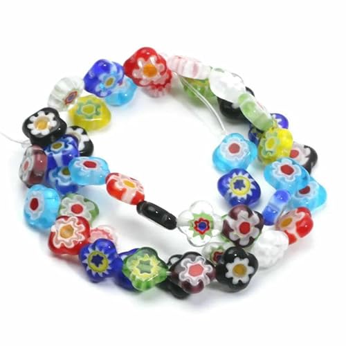 Gemischte Millefiori Lampwork-Perlen, glasierte Glasblumenperlen für die Herstellung von DIY-Schmuck, Halsketten, Armbändern, Ohrringen, Zubehör, Handarbeit- Gemischte Millefiori Lampwork-Perlen, glasierte Glasblumenperlen für die Herstellung von DIY-Schmuck, Halsketten, Armbändern, Ohrringen, Zubehör, Handarbeit- von HDJSDB