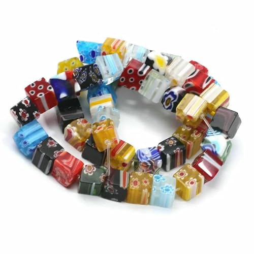 Gemischte Millefiori Lampwork-Perlen, glasierte Glasblumenperlen für die Herstellung von DIY-Schmuck, Halsketten, Armbändern, Ohrringen, Zubehör, Handarbeit- Gemischte Millefiori Lampwork-Perlen, glasierte Glasblumenperlen für die Herstellung von DIY-Schmuck, Halsketten, Armbändern, Ohrringen, Zubehör, Handarbeit- von HDJSDB