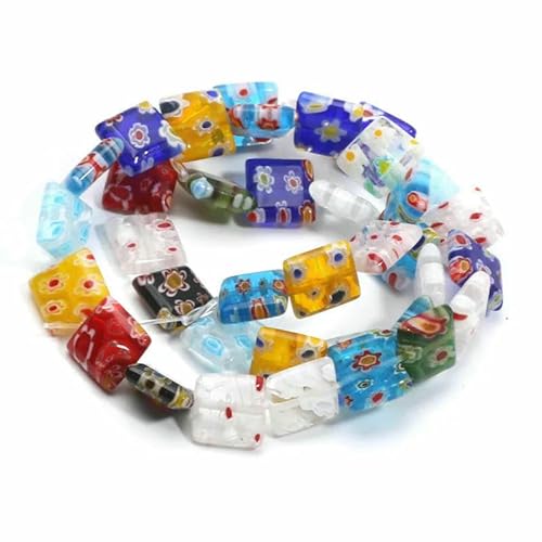 Gemischte Millefiori Lampwork-Perlen, glasierte Glasblumenperlen für die Herstellung von DIY-Schmuck, Halsketten, Armbändern, Ohrringen, Zubehör, Handarbeit- Gemischte Millefiori Lampwork-Perlen, glasierte Glasblumenperlen für die Herstellung von DIY-Schmuck, Halsketten, Armbändern, Ohrringen, Zubehör, Handarbeit- von HDJSDB