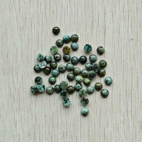 Großhandel 100 Stück Mode Naturstein Runde Cab Cabochon Perlen 6mm für Schmuck Zubehör machen-Afrikanische Kiefer-6mm von HDJSDB