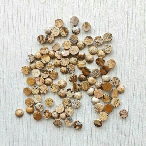 Großhandel 100 Stück Mode Naturstein Runde Cabochon Perlen 6mm für Schmuck Zubehör machen-Bild Stein-6mm von HDJSDB