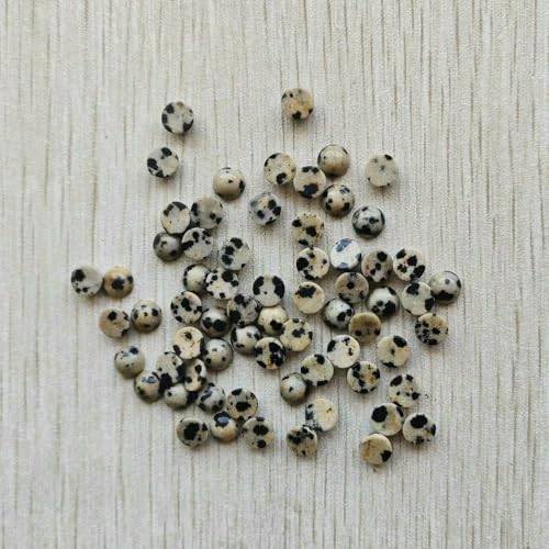 Großhandel 100 Stück Mode Naturstein Runde Cabochon Perlen 6mm für Schmuck Zubehör machen-Spot Stone-6mm von HDJSDB