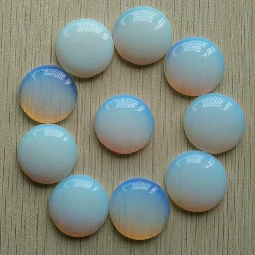 Großhandel 12 stücke/lotnatural stein gemischt runde cabochon perlen 25mm für DIY schmuck machen-opal von HDJSDB