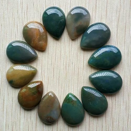 Großhandel 20 stücke naturstein gemischt wassertropfen CABOCHON perlen 18x25mm DIY schmuck zubehör, der Schnelles verschiffen-indien onyx von HDJSDB