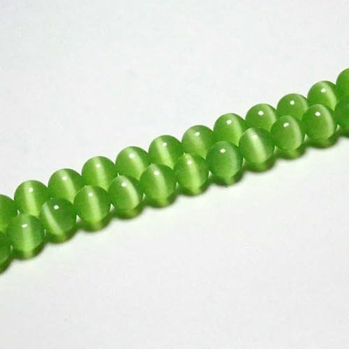 Großhandel AAA Weiß Lila Rosa Schwarz Grün Katzenauge Runde Natursteinperlen für Schmuckherstellung DIY Armband Halskette 6/8/10mm-hellgrün-6mm ca. 60 Stück Großhandel AAA Weiß Lila Rosa Schwarz Grün Katzenauge Runde Natursteinperlen für Schmuckherstellung DIY Armband Halskette 6/8/10mm-hellgrün-6mm ca. 60 Stück von HDJSDB