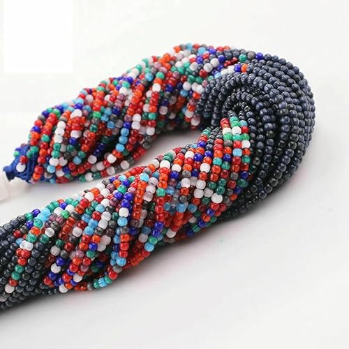 Günstige 2 mm Farbverlauf-Katzenaugenperlen, 10 Stränge/Los, kleine runde lose Kristallperlen für die Armbandherstellung, DIY-Zubehör, dunkelgrau H-2 mm (1800 Stück) von HDJSDB