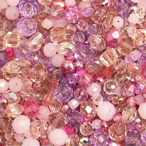 Insgesamt ca. 10 g lose österreichische Kristallperlen, Glasperlen für Kinder, Schmuck, DIY-Zubehör, Rosa, Mehrfarbig, 10 g gemischt Insgesamt ca. 10 g lose österreichische Kristallperlen, Glasperlen für Kinder, Schmuck, DIY-Zubehör, Rosa, Mehrfarbig, 10 g gemischt von HDJSDB