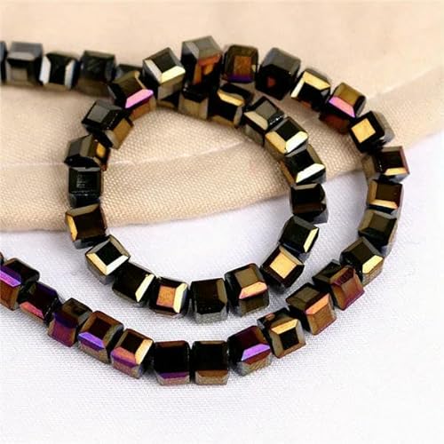 Kristallwürfelperlen, Abstandshalter, DIY-Schmuckherstellung, 2/3/4/6/8/10 mm, lose facettierte Glasperlen für Handarbeitszubehör, Schwarz ab, 6 mm, 95 Stück Kristallwürfelperlen, Abstandshalter, DIY-Schmuckherstellung, 2/3/4/6/8/10 mm, lose facettierte Glasperlen für Handarbeitszubehör, Schwarz ab, 6 mm, 95 Stück von HDJSDB
