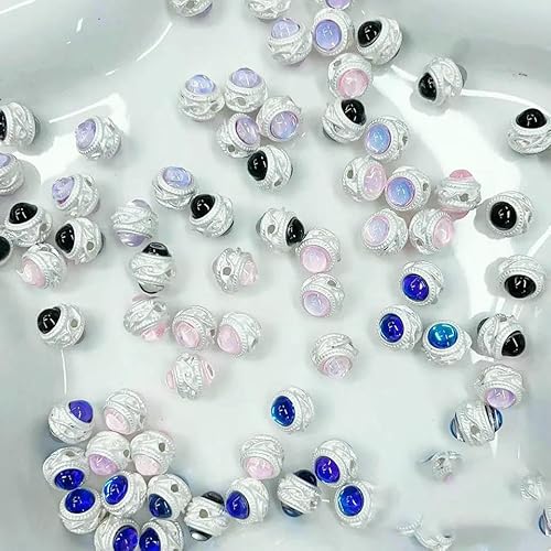 Legierte Metallperlen für die Schmuckherstellung, DIY-Dekoration, Ohrringe, Armbänder, Halsketten, Schlüsselanhänger, Auto-Hänge-Haarnadel-Zubehör, 5 Stück, Kristallkugel, gemischte Farben Legierte Metallperlen für die Schmuckherstellung, DIY-Dekoration, Ohrringe, Armbänder, Halsketten, Schlüsselanhänger, Auto-Hänge-Haarnadel-Zubehör, 5 Stück, Kristallkugel, gemischte Farben von HDJSDB