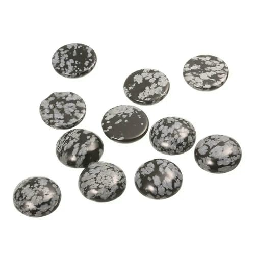 Lila Amethyste Natursteinperlen, rund, Onyx-Cabochons, lose Perlen, Kamee, DIY-Ringe, Halskette, Alabaster, 6 mm x 10 Stück von HDJSDB