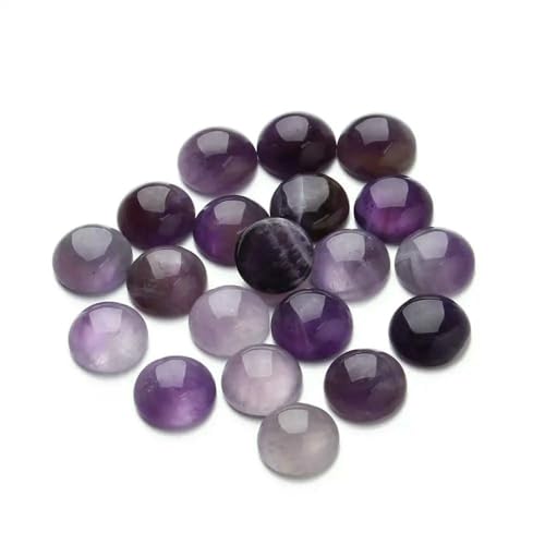 Lila Amethyste Natursteinperlen, rund, Onyx-Cabochons, lose Perlen, Kamee, DIY-Ringe, Halskette, Amethyst, 14,0 mm x 10 Stück Lila Amethyste Natursteinperlen, rund, Onyx-Cabochons, lose Perlen, Kamee, DIY-Ringe, Halskette, Amethyst, 14,0 mm x 10 Stück von HDJSDB