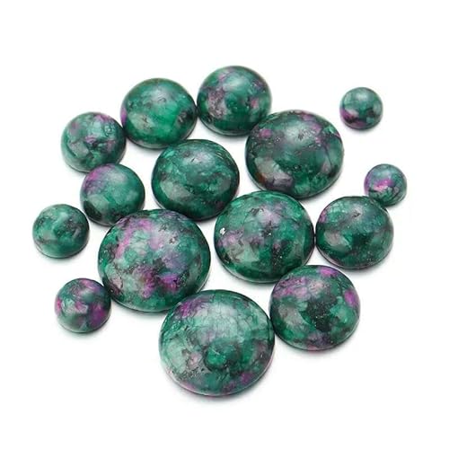 Lila Amethyste Natursteinperlen, rund, Onyx-Cabochons, lose Perlen, Kamee, DIY-Ringe, Halskette, Unakit, 12 mm x 10 Stück Lila Amethyste Natursteinperlen, rund, Onyx-Cabochons, lose Perlen, Kamee, DIY-Ringe, Halskette, Unakit, 12 mm x 10 Stück von HDJSDB