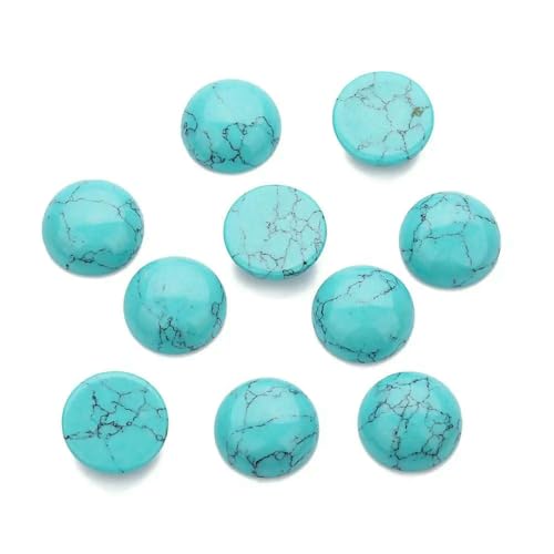 Lila Amethyste Natursteinperlen, rund, Onyx-Cabochons, lose Perlen, Kamee, DIY-Ringe, Halskette, türkis, 14,0 mm x 10 Stück Lila Amethyste Natursteinperlen, rund, Onyx-Cabochons, lose Perlen, Kamee, DIY-Ringe, Halskette, türkis, 14,0 mm x 10 Stück von HDJSDB
