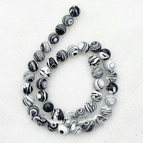 Malachit-Steinperlen, lose Abstandsperlen zur Schmuckherstellung, 4/6/8/10/12/14,0 mm, 15 Zoll, DIY-Armband und Halskette, Schwarz, 14,0 mm Malachit-Steinperlen, lose Abstandsperlen zur Schmuckherstellung, 4/6/8/10/12/14,0 mm, 15 Zoll, DIY-Armband und Halskette, Schwarz, 14,0 mm von HDJSDB