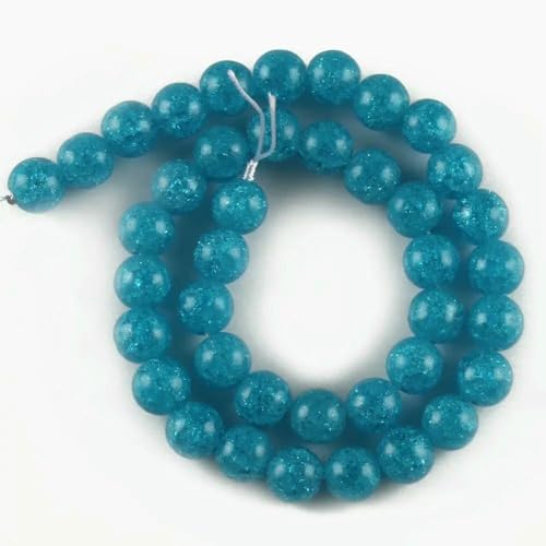 Mehrfarbige, schneebedeckte Kristallperle, 4, 6, 8, 10, 12 mm, runde, lose Abstandsperlen für die Herstellung von DIY-Schmuck, Armbändern und Ohrringen, 15 Zoll, Seeblau, 8 mm (ca. 46 Mehrfarbige, schneebedeckte Kristallperle, 4, 6, 8, 10, 12 mm, runde, lose Abstandsperlen für die Herstellung von DIY-Schmuck, Armbändern und Ohrringen, 15 Zoll, Seeblau, 8 mm (ca. 46 von HDJSDB