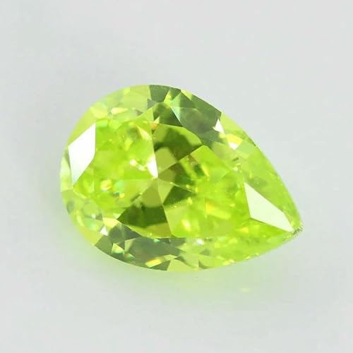 Mehrfarbige birnenförmige Zirkonia-Steine, lose synthetische Edelsteine, Perlen, CZ-Steine für Schmuck, 2 x 3 – 13 x 18 mm, AAAAA, apfelgrün, 12 x 16 mm, 10 Stück Mehrfarbige birnenförmige Zirkonia-Steine, lose synthetische Edelsteine, Perlen, CZ-Steine für Schmuck, 2 x 3 – 13 x 18 mm, AAAAA, apfelgrün, 12 x 16 mm, 10 Stück von HDJSDB