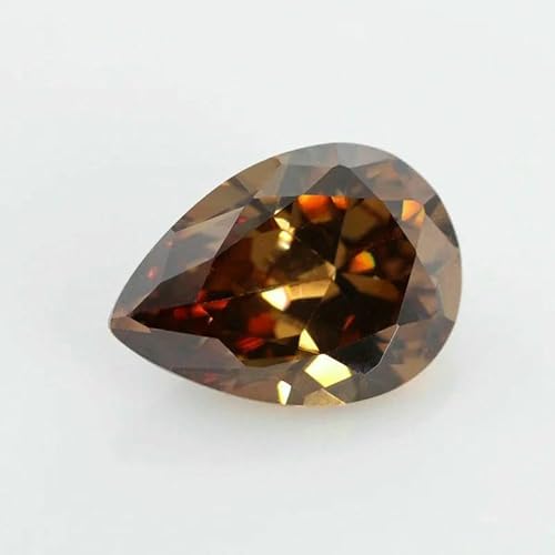 Mehrfarbige birnenförmige Zirkonia-Steine, lose synthetische Edelsteine, Perlen, CZ-Steine für Schmuck, 2 x 3 – 13 x 18 mm, AAAAA, braun, 13 x 18 mm, 10 Stück Mehrfarbige birnenförmige Zirkonia-Steine, lose synthetische Edelsteine, Perlen, CZ-Steine für Schmuck, 2 x 3 – 13 x 18 mm, AAAAA, braun, 13 x 18 mm, 10 Stück von HDJSDB