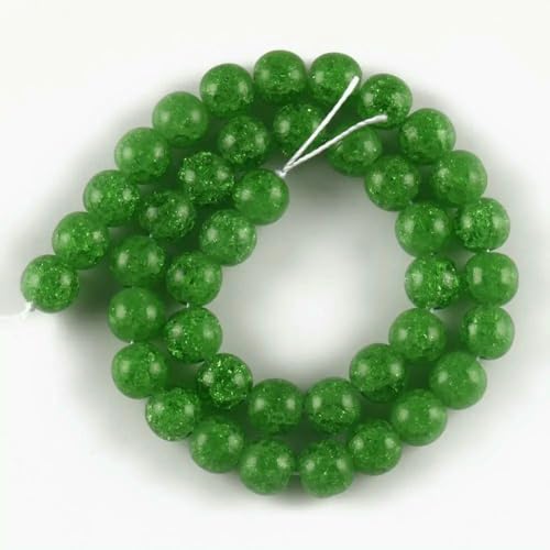 Mehrfarbige schneebedeckte Kristallperlen, 4, 6, 8, 10, 12 mm, runde, lose Abstandsperlen für die Herstellung von DIY-Schmuck, Armbändern und Ohrringen, 15 Zoll, Grün, 10 mm (ca. 36 St Mehrfarbige schneebedeckte Kristallperlen, 4, 6, 8, 10, 12 mm, runde, lose Abstandsperlen für die Herstellung von DIY-Schmuck, Armbändern und Ohrringen, 15 Zoll, Grün, 10 mm (ca. 36 St von HDJSDB