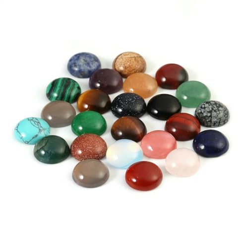 Modische 10 Stück/Los 4/6/8/10/12 mm Naturstein-Cabochons für DIY-Ringe, Ohrringe, Armbänder, Halsketten, Schmuckherstellung, gemischt, 10 mm Modische 10 Stück/Los 4/6/8/10/12 mm Naturstein-Cabochons für DIY-Ringe, Ohrringe, Armbänder, Halsketten, Schmuckherstellung, gemischt, 10 mm von HDJSDB