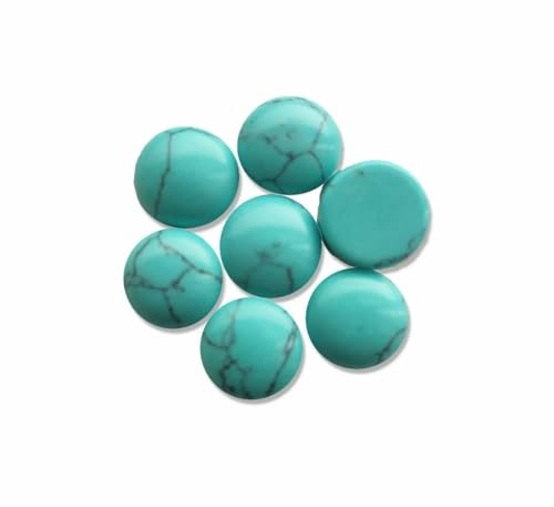 Modische Cabochons aus Naturstein, 10 Stück/Los, 4/6/8/10/12 mm, für DIY-Ringe, Ohrringe, Armbänder, Halsketten, Schmuckherstellung, Blau-Türkis, 6 mm Modische Cabochons aus Naturstein, 10 Stück/Los, 4/6/8/10/12 mm, für DIY-Ringe, Ohrringe, Armbänder, Halsketten, Schmuckherstellung, Blau-Türkis, 6 mm von HDJSDB