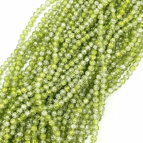 NEU, 30 Stück, 8 mm, farbige Glas-Crackle-Perlen, lose Abstandsperlen für die Schmuckherstellung, DIY, handgefertigte Armbänder, Zubehör – 38–8 mm (30 Stück) von HDJSDB