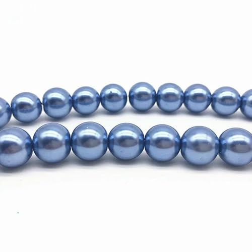 NEU 4/6/8/10 mm runde Perlen, lose Glasperlen, Abstandsperlen für die Schmuckherstellung, DIY, handgefertigtes Armbandzubehör, 16–8 mm (30 Stück) von HDJSDB