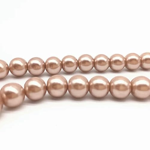 NEU 4/6/8/10 mm runde Perlen, lose Glasperlen, Abstandsperlen für die Schmuckherstellung, DIY, handgefertigtes Armbandzubehör, 21–10 mm (20 Stück) von HDJSDB