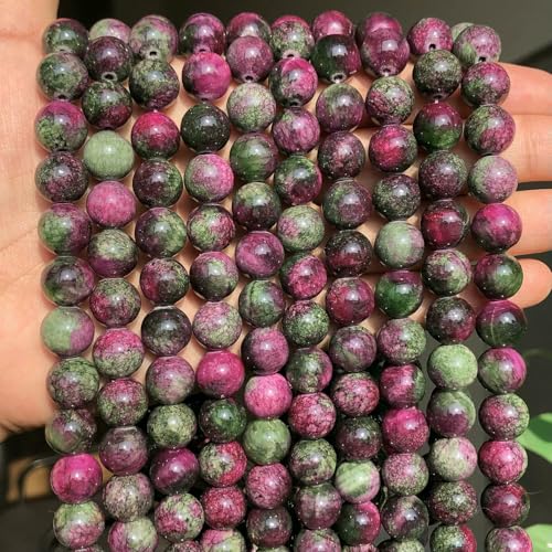 Natürliche Jadesteinperle, 4–12 mm, facettiert, violett-blauer Chalcedon, runde lose Perlen zur Schmuckherstellung, DIY-Armbandzubehör, 15'- Jade-4,0 mm, 91 Perlen von HDJSDB