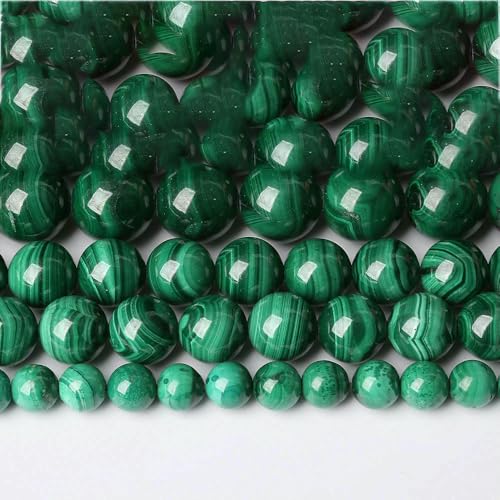 Natürliche Malachit-Perlen, rund, lose Steine, zur Schmuckherstellung, Armband, Halskette, Handarbeit, natürlicher Malachit, 12 mm, 16 Stück Natürliche Malachit-Perlen, rund, lose Steine, zur Schmuckherstellung, Armband, Halskette, Handarbeit, natürlicher Malachit, 12 mm, 16 Stück von HDJSDB