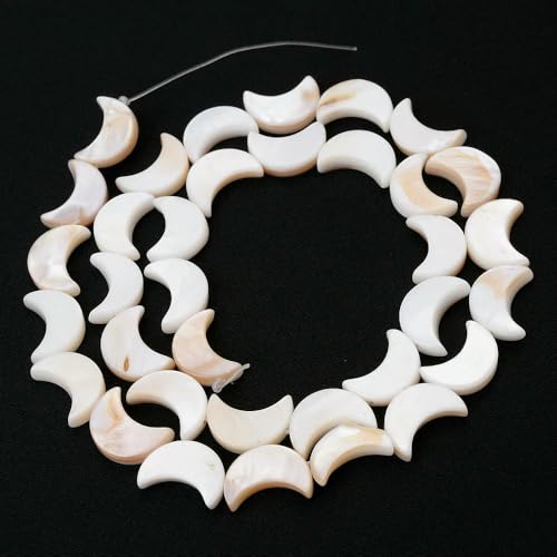 Natürliche Muschelperlen, Perlmutt, Liebesstern, oval, rund, flach, lose Abstandsperlen für die Schmuckherstellung, DIY-Charm-Armband, Halskette, Mond, 8 x Natürliche Muschelperlen, Perlmutt, Liebesstern, oval, rund, flach, lose Abstandsperlen für die Schmuckherstellung, DIY-Charm-Armband, Halskette, Mond, 8 x von HDJSDB