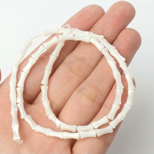 Natürliche Süßwasser-Muschelperlen, Perlmutt, Gelenkform, lose Perlen für die Herstellung von DIY-Schmuck, Armbänder, 4 x 7 mm, weißer Trochid, 4 x 7 mm, ca. 55 Stück Natürliche Süßwasser-Muschelperlen, Perlmutt, Gelenkform, lose Perlen für die Herstellung von DIY-Schmuck, Armbänder, 4 x 7 mm, weißer Trochid, 4 x 7 mm, ca. 55 Stück von HDJSDB