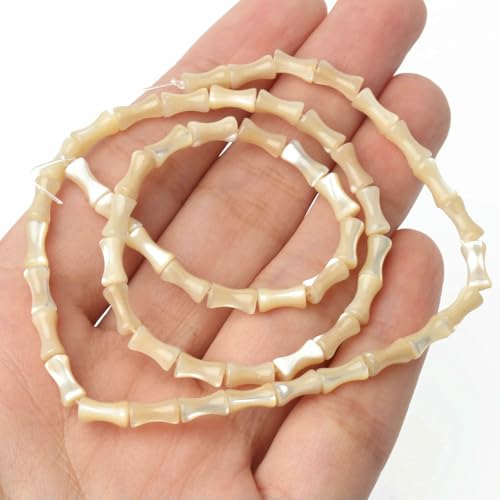 Natürliche Süßwasser-Muschelperlen, Perlmutt, Gelenkform, lose Perlen für die Herstellung von DIY-Schmuck und Armbändern, 4 x 7 mm, Trochid, 4 x 7 mm, ca. 55 Stück von HDJSDB