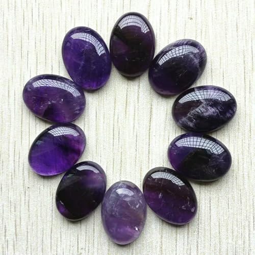 Natürliche amethysten stein oval cab cabochon stein perlen 18x25mm für schmuck Zubehör Großhandel 10 teile/los-natürliche amethyst von HDJSDB