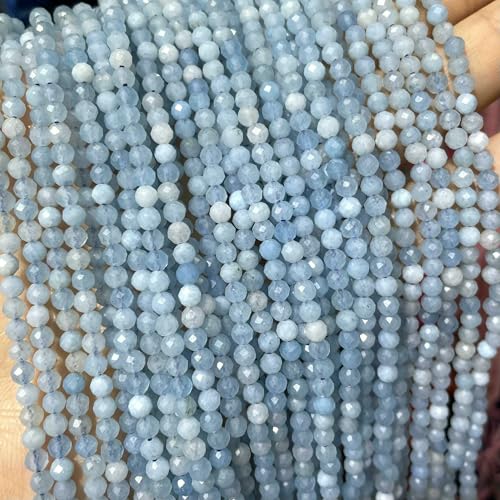 Natürliche facettierte Jade-Achat-Amazonit-Quarz-Stein, runde, lose Abstandsperlen für die Schmuckherstellung, DIY-Armbandzubehör, 2 3 4,0 mm, Aquamarin, 2 mm, 170 Stück Perlen Natürliche facettierte Jade-Achat-Amazonit-Quarz-Stein, runde, lose Abstandsperlen für die Schmuckherstellung, DIY-Armbandzubehör, 2 3 4,0 mm, Aquamarin, 2 mm, 170 Stück Perlen von HDJSDB