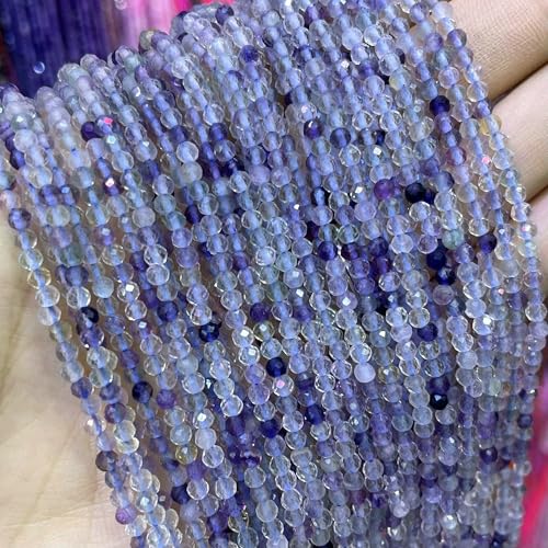 Natürliche facettierte Jade-Achat-Amazonit-Quarz-Stein, runde, lose Abstandsperlen für die Schmuckherstellung, DIY-Armbandzubehör, 2 3 4,0 mm, Fluorit, 4,0 mm, 90 Stück Perlen Natürliche facettierte Jade-Achat-Amazonit-Quarz-Stein, runde, lose Abstandsperlen für die Schmuckherstellung, DIY-Armbandzubehör, 2 3 4,0 mm, Fluorit, 4,0 mm, 90 Stück Perlen von HDJSDB