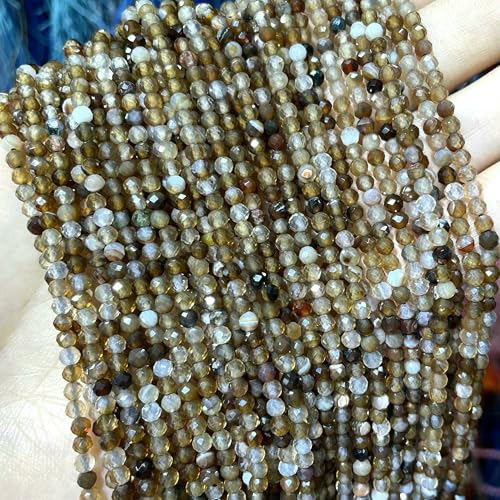 Natürliche facettierte Jade-Achat-Amazonit-Quarz-Stein, runde, lose Abstandsperlen für die Schmuckherstellung, DIY-Armbandzubehör, 2 3 4,0 mm, Kaffeestreifen, 2 mm, 170 Stück Perlen Natürliche facettierte Jade-Achat-Amazonit-Quarz-Stein, runde, lose Abstandsperlen für die Schmuckherstellung, DIY-Armbandzubehör, 2 3 4,0 mm, Kaffeestreifen, 2 mm, 170 Stück Perlen von HDJSDB