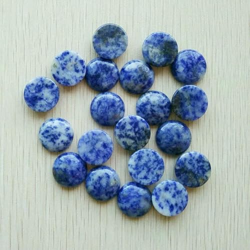 Natürliche tiger eye Labradorit quarz rot stein runde cabochon perlen für schmuck machen 20mm schnelle versand Großhandel 20 teile/los-sodalith stein von HDJSDB